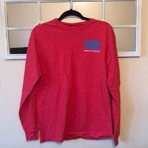 Coral iowa state long sleeve, comfort colors